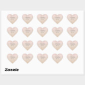 Roze Ombre Goud Luipaard Print dank u Hart Sticker (Vel)