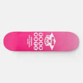 Roze Ombre Gradient Afstuderen Persoonlijk Skateboard (Horizontaal)