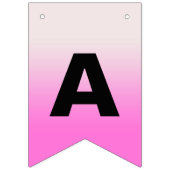Roze Ombre Gradiënt Gelukkige Verjaardag Vlaggetjes (Derde vlag)