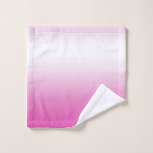 Roze ombre gradiënt kleurenhanddoekset bad handdoek (Wasdoekje)