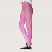  roze ombre gradiënt leggings (Links)