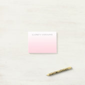 Roze Ombre Gradiënt Persoonlijke Post-it Notities Post-it® Notes (Op bureau)