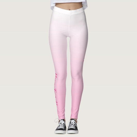 roze ombre-Leggings Leggings (Voorkant)