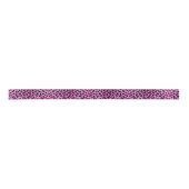 Roze ombre Leopard Animal Print Ribbon Satijnen Lint (Voorkant)