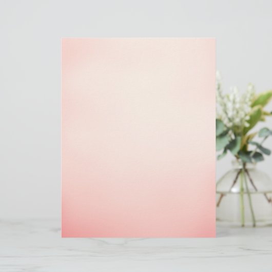 Roze Ombre Letterhead Briefhoofd (Staand voorkant)