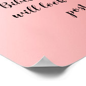 Roze Ombre-ontwerp voor offertes Poster (Hoek)