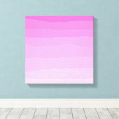 Roze Ombre originele kunst Canvas Afdruk (Insitu (Houten vloer))