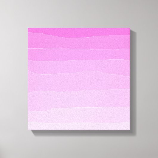 Roze Ombre originele kunst Canvas Afdruk (Voorkant)