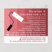 Roze ombre & Paint Roller, schilder & decorator Flyer (Voorkant)