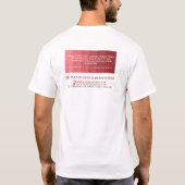 Roze ombre & Paint Roller, schilder & decorator T-shirt (Achterkant)