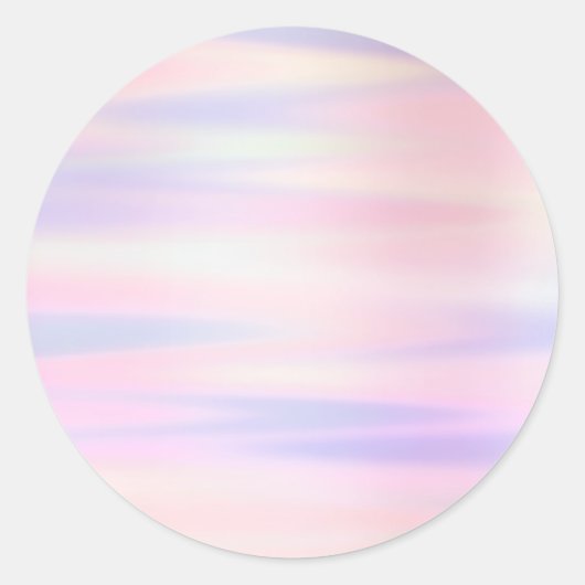 Roze Ombre Pastel Blush Make-up Cosmetica  Ronde Sticker (Voorkant)