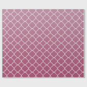 Roze Ombre Quatrefoil Cadeaupapier (Vlak)