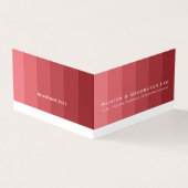 Roze Ombre Strepen, Schilder & Decorator Foto Visitekaartje (Buitenkant)