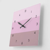 Roze ombre Striped Square Wall klok (Hoek)