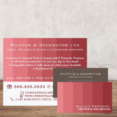 Roze ombre stripes, schilder en decorator flyer
