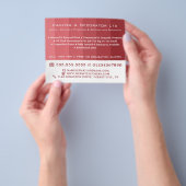 Roze ombre stripes, schilder en decorator flyer (Hand)