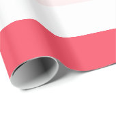 Roze Ombre Stripes Verjaardag Cadeaupapier (Rol Hoek)