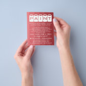 Roze ombre, verfemmers, verf en decorator flyer (Hand)