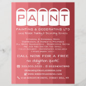 Roze ombre, verfemmers, verf en decorator flyer (Voorkant)