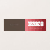 Roze ombre, verfemmers, verf en decorator visitekaartje (Buitenkant ongevouwen)