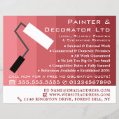 Roze Ombre & Verfroller, Schilder & Decorateur Flyer (Voorkant)