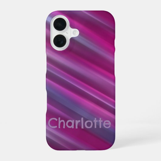 Roze ombre verloop iPhone 16 hoesje (Achterkant)