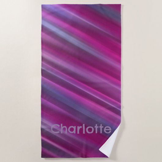Roze ombre verloop strandlaken (Voorkant)