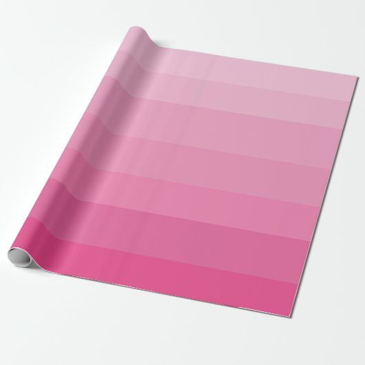 roze ombre verpakkingspapier cadeaupapier (Uitgerold)