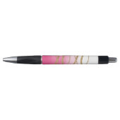 Roze Ombre Waterverf Goud Glitzy Glam XOXO Pen (Voorkant)
