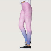 Roze Ombre Waterverf Leggings (Links)