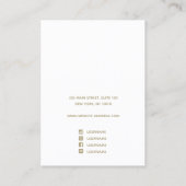 Roze ombre Waterverf Veroorbaar beeldscherm Visitekaartje (Achterkant)