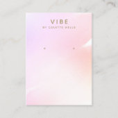 Roze ombre Waterverf Veroorbaar beeldscherm Visitekaartje (Voorkant)