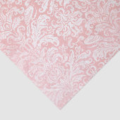 Roze Ombre zacht verontrustend Damaskpatroon Tissuepapier (Detail)