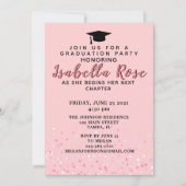 Roze Ombree Afstuderen Kaart (Voorkant)