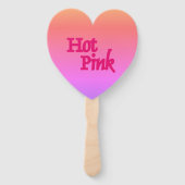 Roze omgekeerde hart handventilatoren handwaaier (Achterkant)