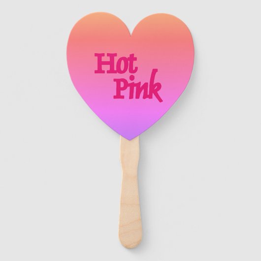 Roze omgekeerde hart handventilatoren handwaaier (Voorkant)