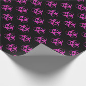 Roze omgevarensymbool — Verpakkingspapier Cadeaupapier (Hoek)