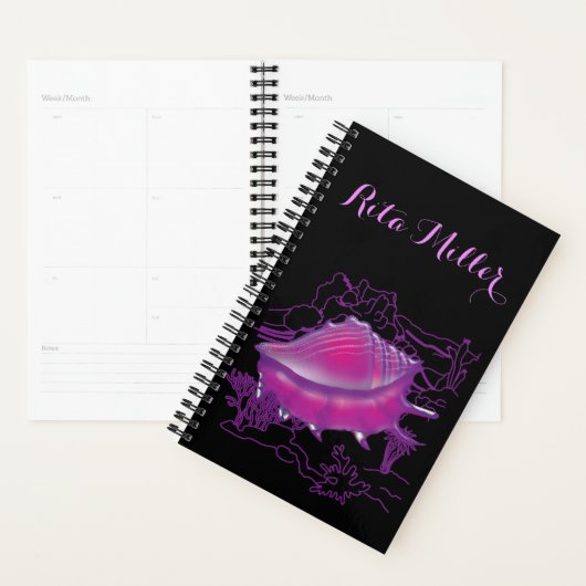 Roze omhulsel van zee planner (Display)