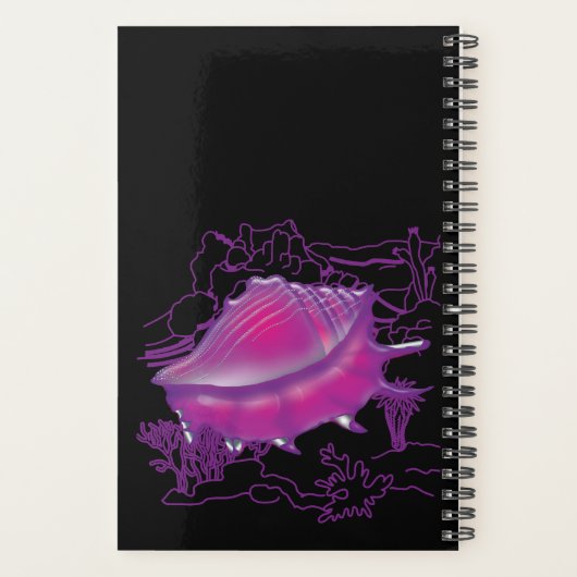 Roze omhulsel van zee planner (Achterkant)