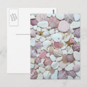 Roze omhulsel zee briefkaart (Voorkant / Achterkant)