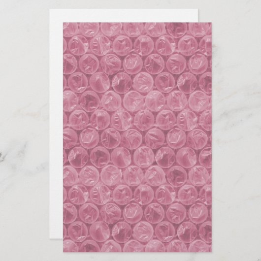 Roze omwikkelpatroon briefpapier (Voorkant / Achterkant)