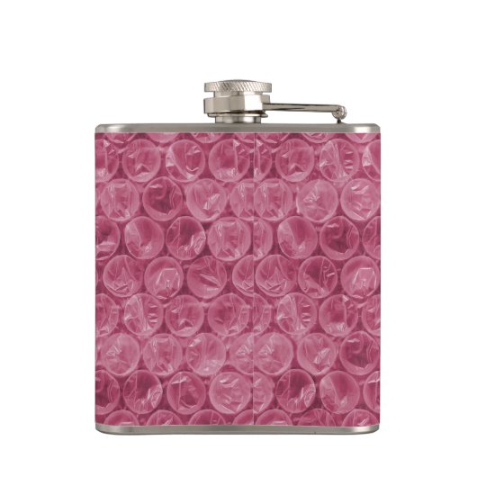 Roze omwikkelpatroon heupfles (Achterkant)