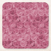 Roze omwikkelpatroon kartonnen onderzetters (Voorkant)