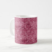 Roze omwikkelpatroon koffiemok (Voorkant links)