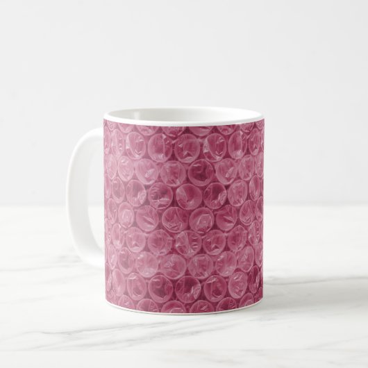 Roze omwikkelpatroon koffiemok (Voorkant links)