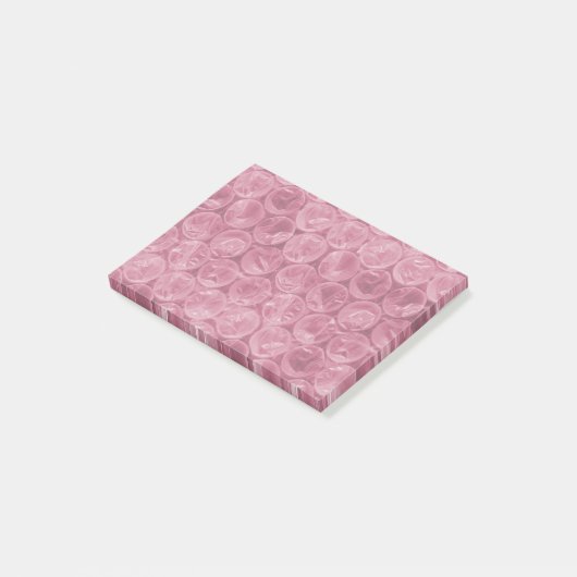 Roze omwikkelpatroon post-it® notes (Schuin)