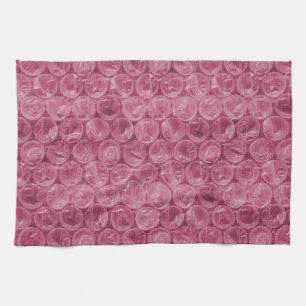 Roze omwikkelpatroon theedoek