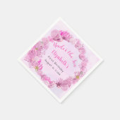  Roze Onder De Verjaardag Van Het Zee Meisje Servet (Hoek)