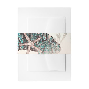 Roze onder de zeebaars strand 16 partij uitnodigingen wikkel