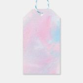 Roze onder het Baby shower Zee Cadeaulabel (Achterkant)
